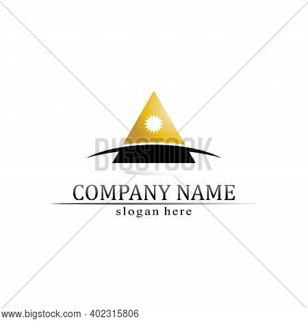 Triangle Pyramid Logo Design And Vector Symbol Egyptian And Logo Business