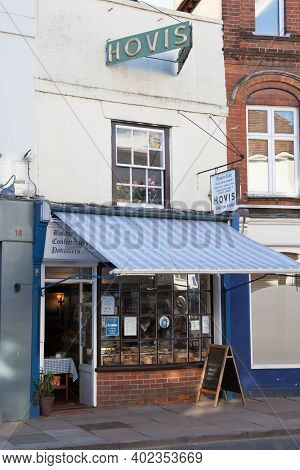 A Bakery And Cafe With Traditional Hovis Branding In Newbury, Berkshire In The Uk, Taken On The 19th