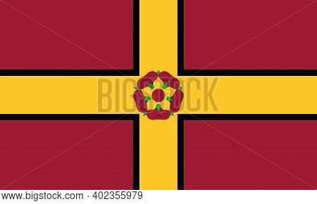 County Flag Of Northamptonshire, That Represents Northamptonshire, In The Uk