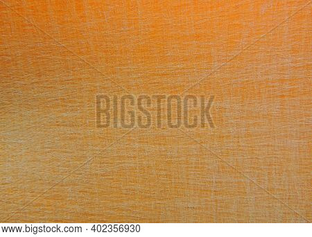 Surface Of Orange Old Plastic Scratched Surface