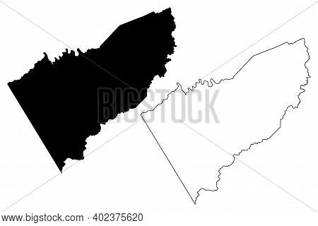 Floyd County, Commonwealth Of Virginia (u.s. County, United States Of America, Usa, U.s., Us) Map Ve