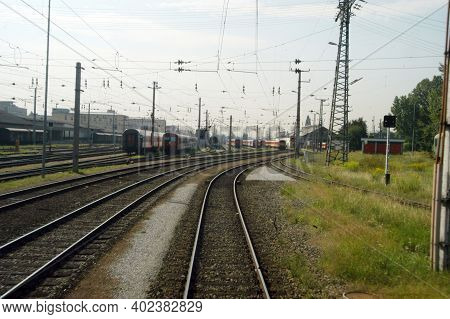 Railroad Line For Rail Bound And Train Traffic