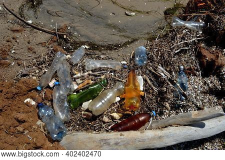 Environmental Problems In The Sea And Ocean, Polluted Coast,
Ecological Catastrophy
