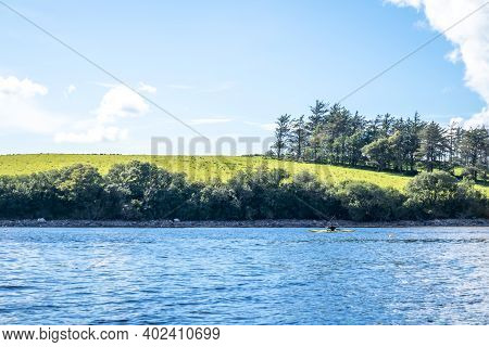 The Landscape At The Pier In Bruckless In County Donegal - Ireland.