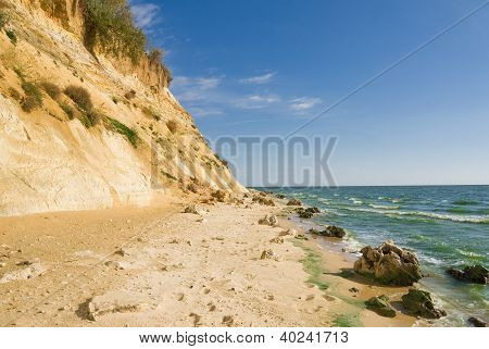 Praia do reservatório de Tsimlyanskoye