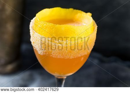 Boozy Brandy Crusta Cocktail