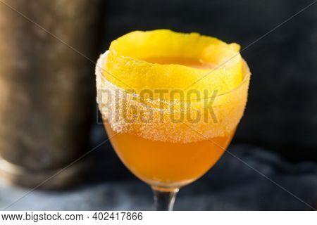 Boozy Brandy Crusta Cocktail