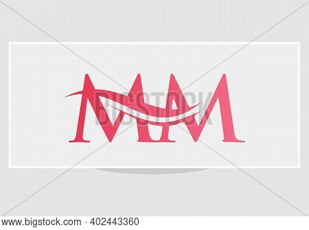 Modern Mm Logo Design For Business And Company Identity. Creative Mm Letter With Luxury Concept.