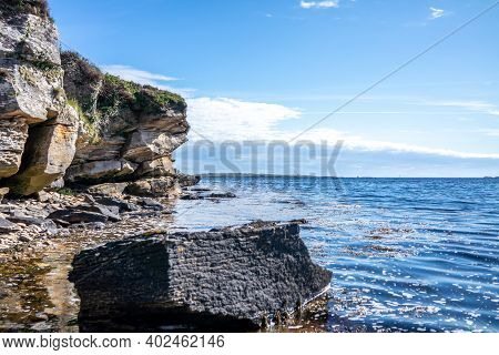 The Landscape At The Pier In Bruckless In County Donegal - Ireland.