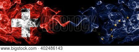 Switzerland, Swiss Vs United States Of America, America, Us, Usa, American, Alaska, Alaskan Smoky My