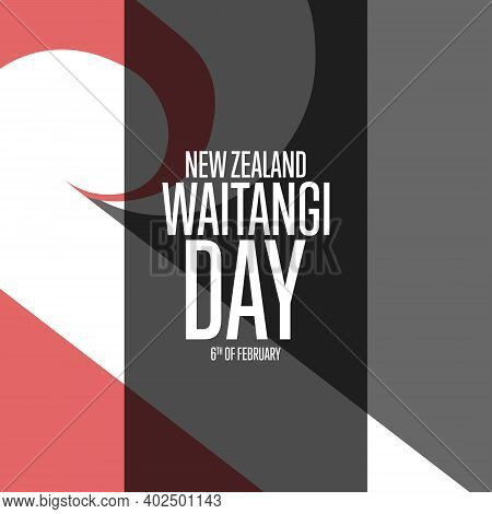 Waitangi Day. New Zealand. 6th Of February. Holiday Concept. Template For Background, Banner, Card, 