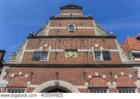 Facade Of The Historic Cremershuis Building In Ootmarsum, Netherlands