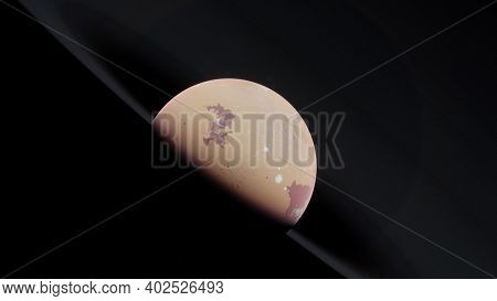 Planets And Galaxy, Science Fiction Illustration. Beauty Of Deep Space. Billions Of Galaxy In The Un