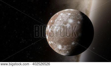 Planets And Galaxy, Science Fiction Illustration. Beauty Of Deep Space. Billions Of Galaxy In The Un
