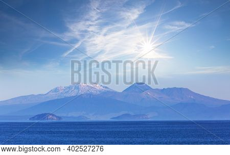 Beautiful Lake Taupo in New Zealand