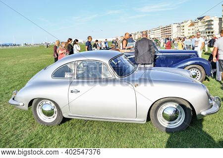 Dieppe, France - September 01, 2018: Retro Car Porsche The Oldtimer Show In Dieppe