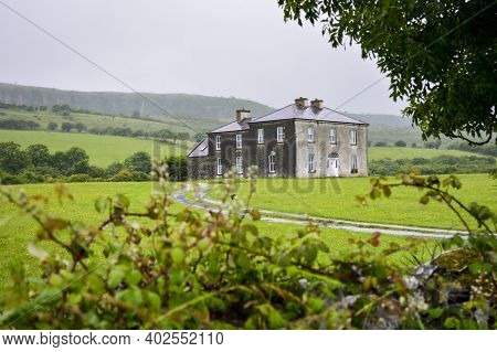 Glenquin, Killinaboy, Co. Clare, Ireland, July 10, 2016. The Exterior Of Famous House In Irish Tv Dr