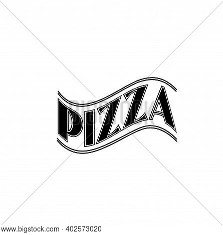 Pizza Typographic Expression. Pizza Typo Logo Latin