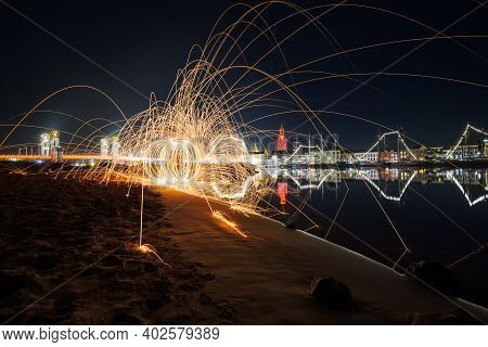 Steel Wool Photography Involves Setting Light To Steel Wool And Then Spinning It In The Air To Creat