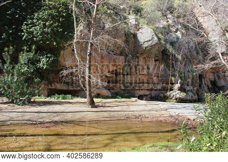 Springs Of Kryas In Livadeia Boeotia Greece