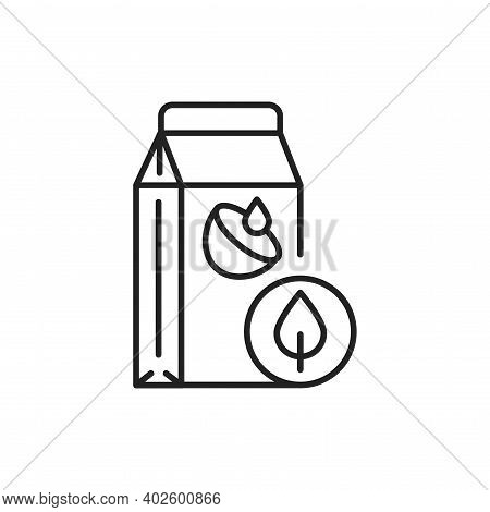 Organic Coconut Milk Color Line Icon. Pictogram For Web Page, Mobile App, Promo.