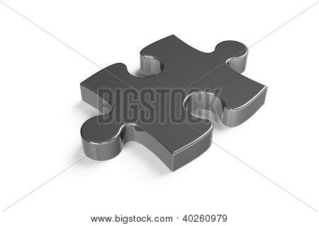 metallische Puzzleteil