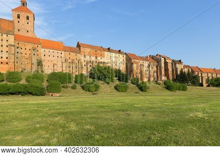 14th Century Grudziadz Granaries, Fortification Complex Of River Bank On The Vistula River, Grudziad