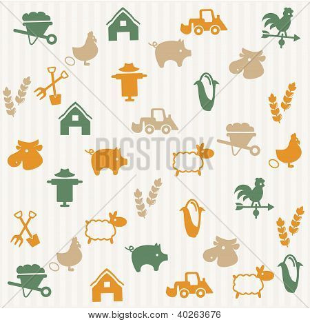 Agriculture seamless pattern
