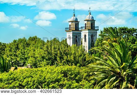 The Basilica Of The Holy Sacrament In Colonia Del Sacramento. Unesco World Heritage In Uruguay
