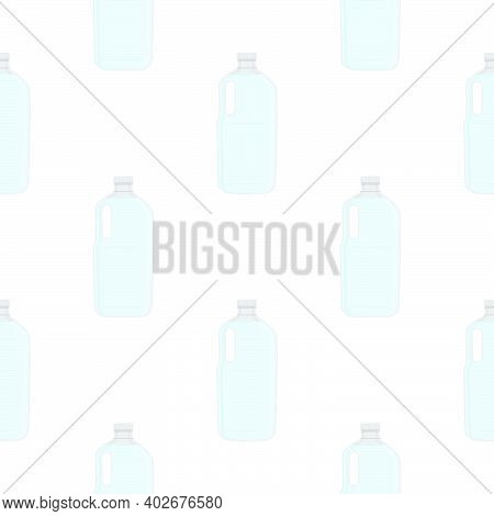 Illustration On Theme Set Identical Types Plastic Bottles For Drinking Water. Water Pattern Consisti