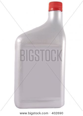 Zilveren olie fles