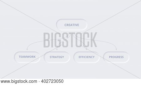 Neumorphic Abstract Elements For Infographic. Template For Diagram, Graph, Presentation And Chart. S