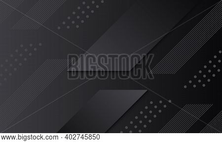 Abstract Black Gradient Geometric Shape Background.
