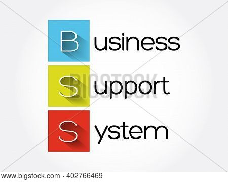 Bss - Business Support System Acronym, Business Concept Background