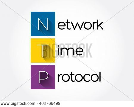 Ntp - Network Time Protocol Acronym, Technology Concept Background