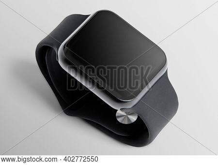 Smartwatch screen mockup digital device
