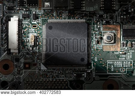 Motherboard CPU mockup computer parts