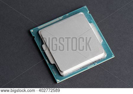 Computer CPU mockup digital device closeup