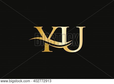 Creative Yu Letter With Luxury Concept. Modern Yu Logo Design For Business And Company Identity.