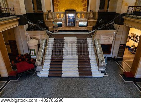 Zgorzelec Gorlitz January 27 2020 Interior With Stairs In Front Of In City House Of Culture