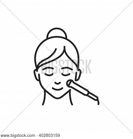 Non-injection Biorevitalization Face Color Line Icon. Pictogram For Web Page, Mobile App, Promo.