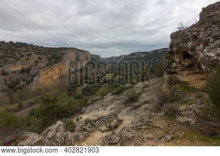 View Of Gorges Of Riaza In Segovia (spain)