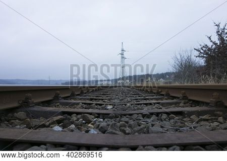 Railroad Line For Rail Bound And Train Traffic