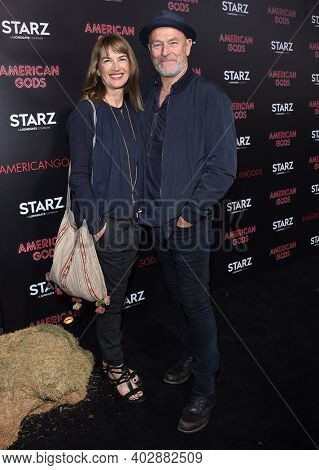 LOS ANGELES - APR 20:  Corbin Bernsen and Amanda Pays arrives for  