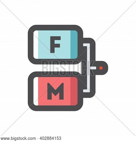Genealogical Tree Subgroup Vector Icon Cartoon Illustration.