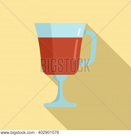 Swedish Mulled Wine Icon. Flat Illustration Of Swedish Mulled Wine Vector Icon For Web Design