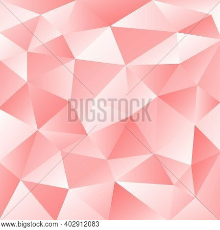 Geometric Vector Abstract Pattern. Geometric Modern Red, Pink And White Ornament For Designs And Bac