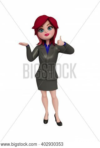 Illustration Of 3d Manager With Best Sign.