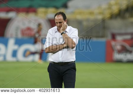 Rio, Brazil - December 06, 2021: Rogerio Ceni Coach In Match Between Flamengo And Fluminense By Braz