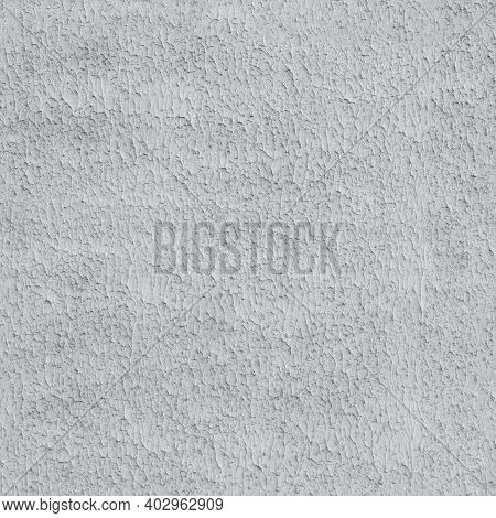 Seamless Ultimate Gray Color Flat Plaster Wall With Lamb Or Shuba Pattern